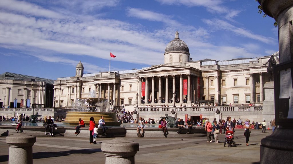 Exterior of National Gallery in London