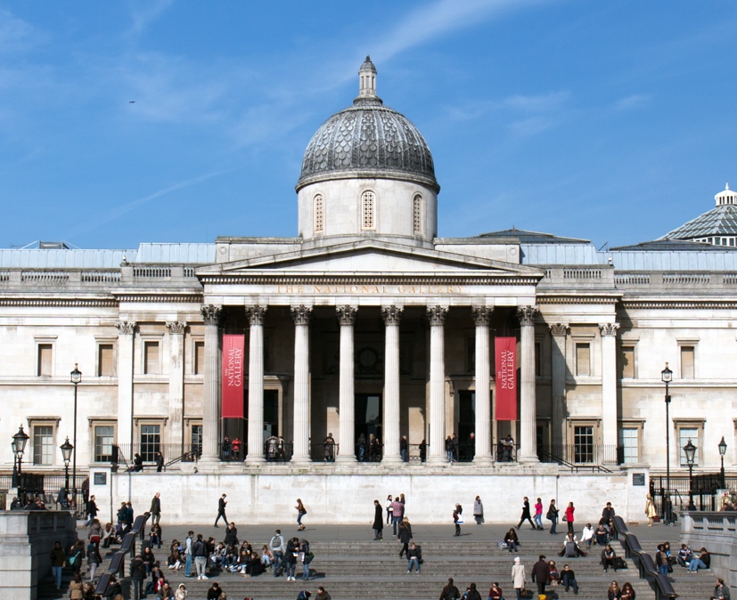 Exterior of National Gallery in London