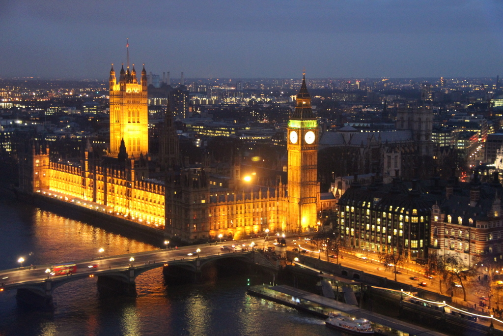 Exterior of Houses of Parliament in London