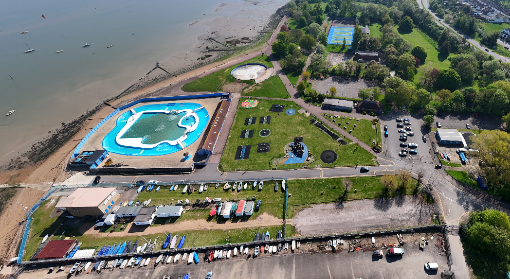 Exterior of The Strand Lido and Leisure Park in Medway