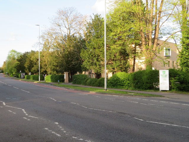 Exterior of Nuffield Health Cambridge Hospital in Cambridge City