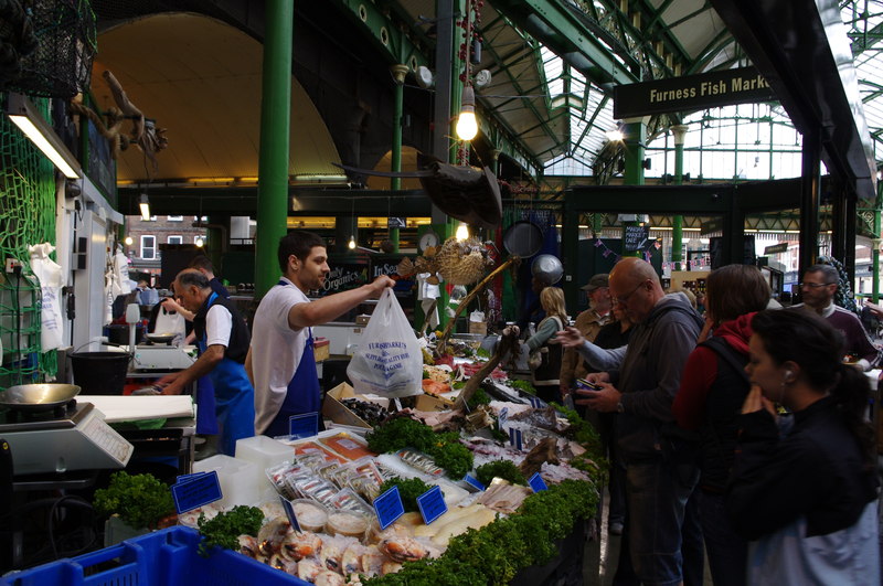 Exterior of Borough Market in London