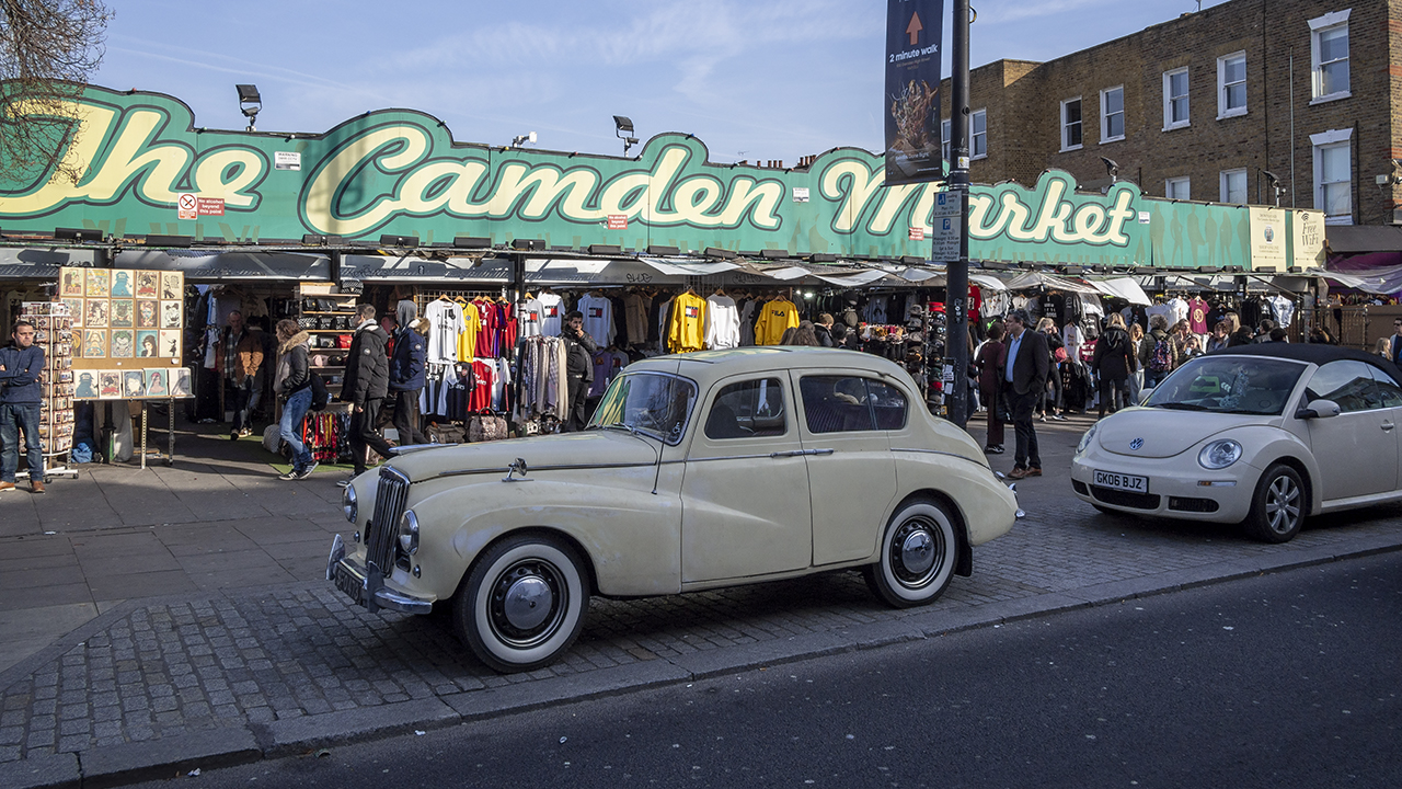 Exterior of Camden Market in London